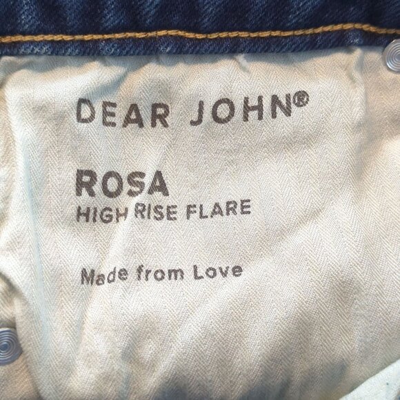 Dear John Rosa Mid-Rise Flare Women's Jeans Size‎ 28 Medium Wash Denim - Picture 10 of 15